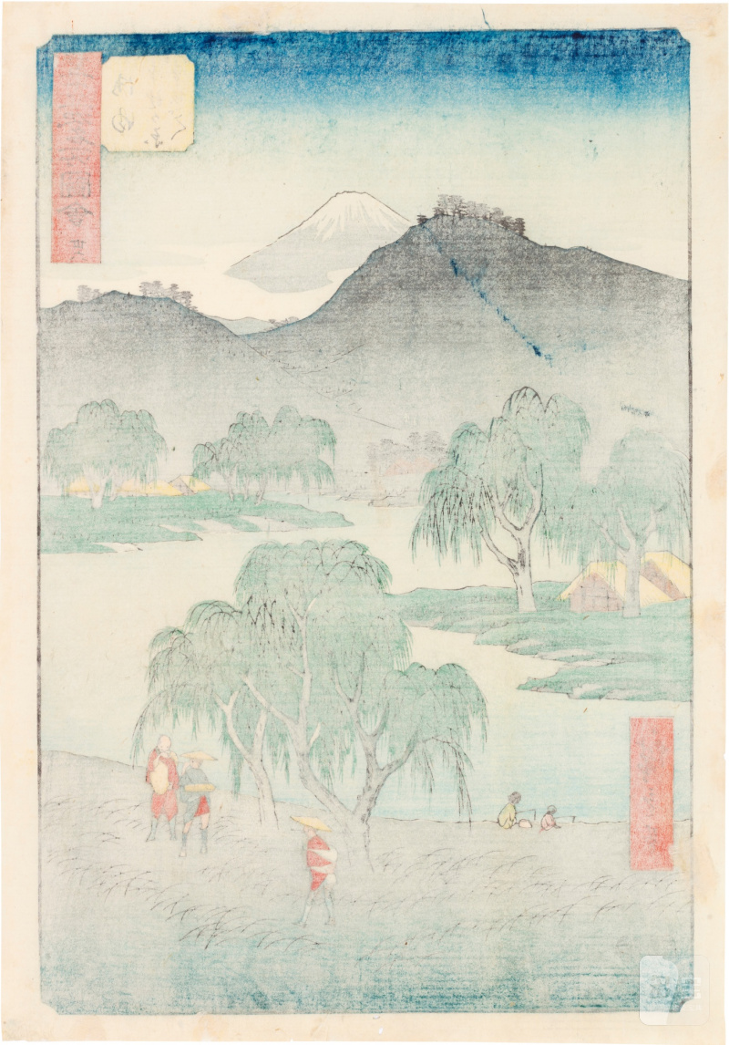 Utagawa Hiroshige (1797-1858) | The complete set of Famous Sights of the Fifty-three Stations (Gojusan tsugi meisho zue), also known as the Vertical Tokaido | Edo period, 19th century - 图68